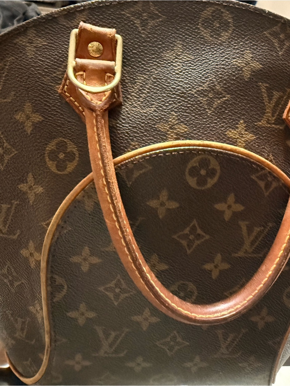 Brown Monogram Tote Handbag